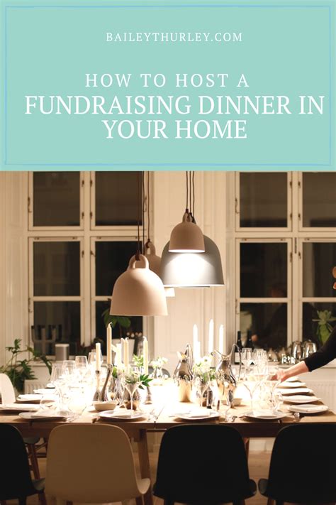 Host a charity dinner .